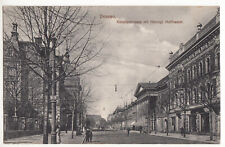 AK Dessau Kavalierstrasse Haltestelle Straßenbahn Herzogl. Hoftheater 1915 M204