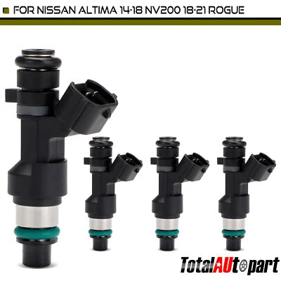 4Pcs Fuel Injectors for Nissan Altima 2014-2018 NV200 2018-2021 Rogue 2.0L 2.5L - Image 1 of 4