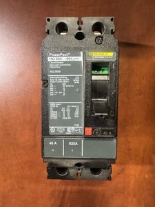 SQUARE D PowerPact Circuit Breaker HGL26040 40A 600V 2P NEW OPEN BOX! - Imagen 1 de 5