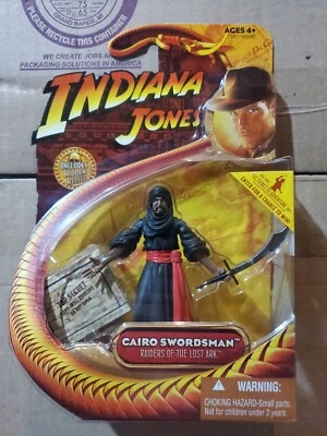 Figura Hasbro 2008 Indiana Jones Raiders of the Lost Ark Cairo Swordsman 4" nueva Foto 1 de 2