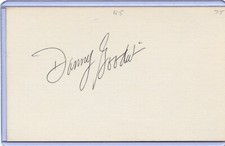 DANNY GOODWIN SIGNED INDEX CARD with 1981 MINNESOTA TWINS POSTCARD