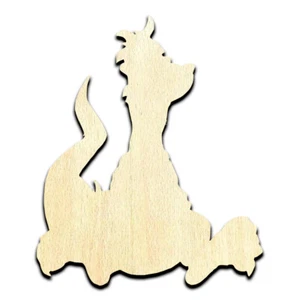 Dragon Cartoon Laser Cut Out Unfinished Wood Shape Craft Supply - Picture 1 of 6