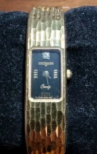 Vintage  Ladies Wittnauer Quartz Yellow Gold Wrist Watch.1- Diamond Dial - Picture 1 of 9