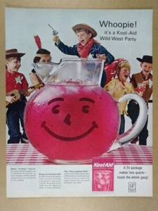 1964 Kool-Aid Drink Mix Wild West Party Vintage Print Ad - Bild 1 von 1