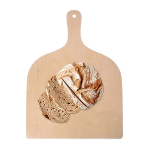 UK NEW Pizza Peel 16 Inch Restaurant-Grade Wooden Pizza Cutting Board HOT - Picture 1 of 10