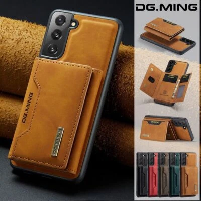 DG.MING Case For Samsung S25 S24 S23+ S22 S21 S20 Magnetic Leather Wallet Cover - Image 1 of 4