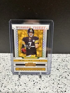 2019 Panini Contenders - Winning Tickets Silver #WT-9 Ben Roethlisberger /75 - Picture 1 of 3