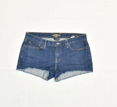 Lucky Brand Women's Denim Riley Shorts Zip Solid Cotton Blend Blue Size 10 - Image 1 of 4