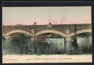 CPA Fresnay-sur-Sarthe, Le Pont de St-Aubin - Picture 1 of 2