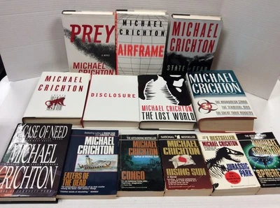 MICHAEL CRICHTON Mixed Lot of 13 Foto 1 de 4