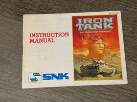 Iron Tank Instruction Manual Only Nintendo Nes Authentic