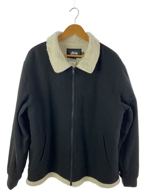 CHAQUETA STUSSY WOOL B10 Blusa L Lana Negra Foto 1 de 4