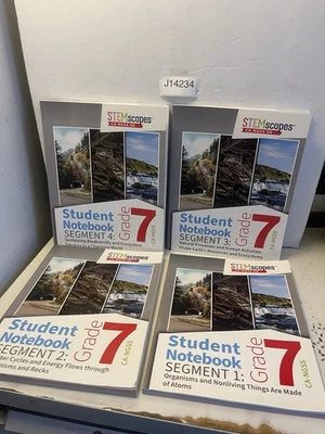 STEMscopes Student Notebooks 7 Grade CA Segments 1-4 (4 BOOKS) Homeschool - Image 1 of 4