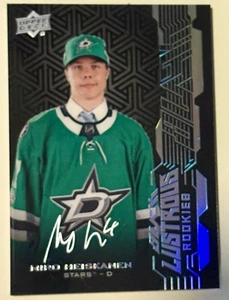 Autógrafo 2018-19 Upper Deck Black Lustrous Rookies #LR-MH Miro Heiskanen automático - Imagen 1 de 2
