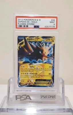 Zapdos EX - 48/135 - Pokemon Plasma Storm Black & White Ultra Rare Card PSA 9 - Image 1 of 2
