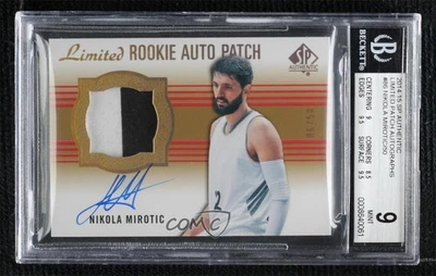 2014 SP Authentic Limited Future Watch /50 Nikola Mirotic BGS 9 Rookie Auto RC - Image 1 of 2