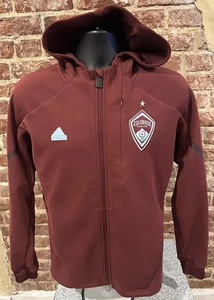 Adidas Colorado Rapids Mens Small Full Zip Polyester Hoodie - Picture 1 of 8