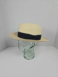Bailey Bollman Co. - Sombrero de Panamá de Paja Tostado "Belmont" Hecho en EE. UU. - Grande para Hombre - Imagen 1 de 13