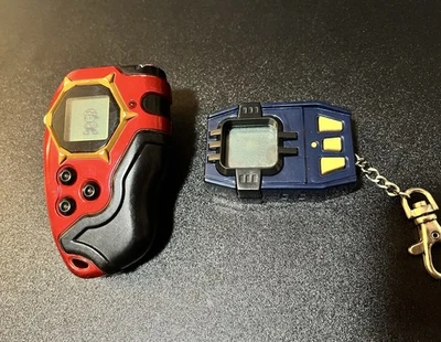 Digimon D-Tector Red/Yellow + Pendulum Progress 2.0 Both Working Link Battle Lot - Image 1 of 4