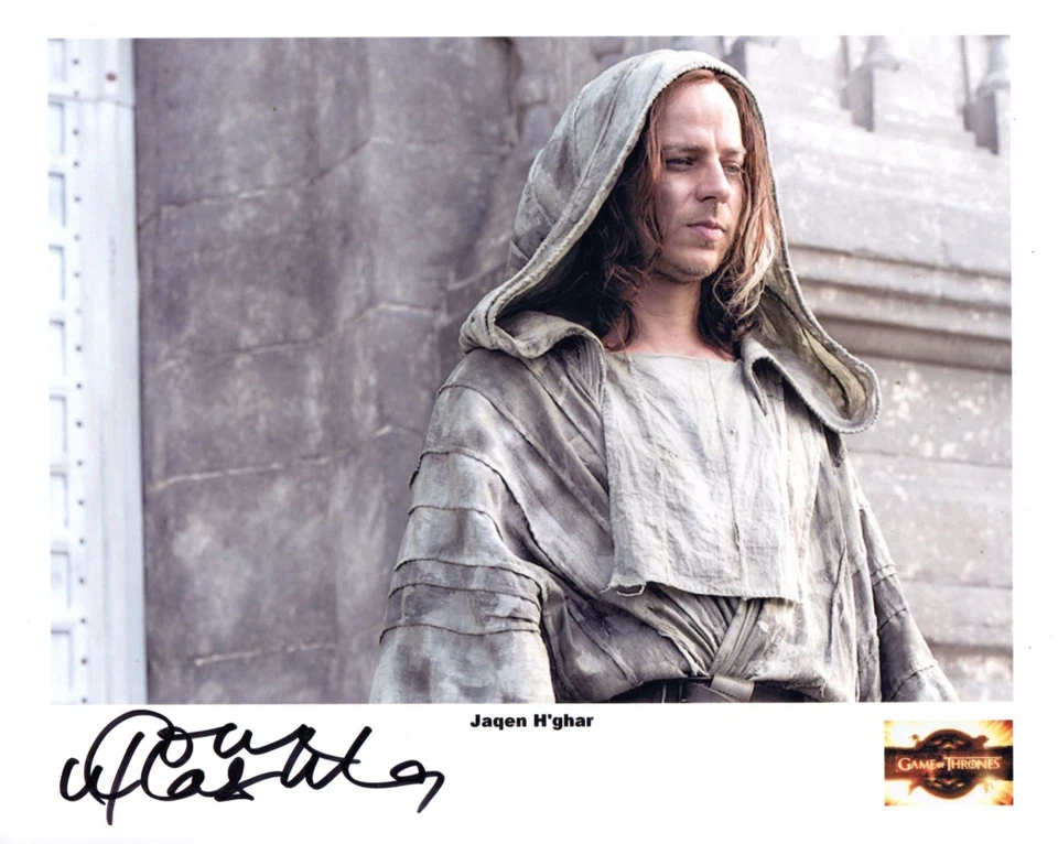 Game of Thrones Auto Photo Print Tom Wlaschiha "Jaqen H'ghar" - Image 1 of 1
