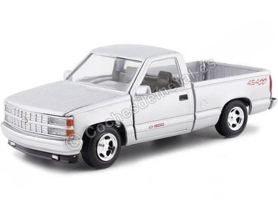1992 Chevrolet 1500 Pick Up 454 SS Gris Plata 1:24 Motor Max 73203 - Imagen 1 de 4