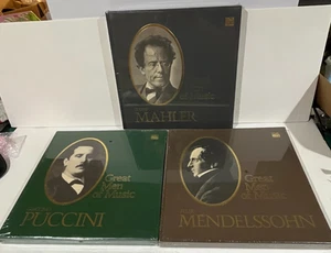 Time Life "Great Men of Music" 4LP Box Set Vinyl Records & Booklet New Lot of 3 - Picture 1 of 3