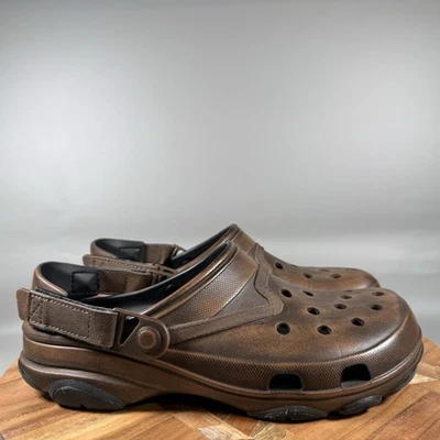 Crocs x  Huckberry Men’s 9 Women’s 11 All Terrain Western Clog Shoe Slide Brown - Image 1 of 4