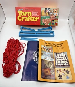 Vintage Instant Yarn Crafter Loom Instructions Project Book Yarn Box Complete - Picture 1 of 11