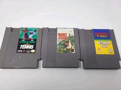 Chris Evert & Ivan Lendl Racket Attack Superspike Vball NES Nintendo Tested - Image 1 of 4