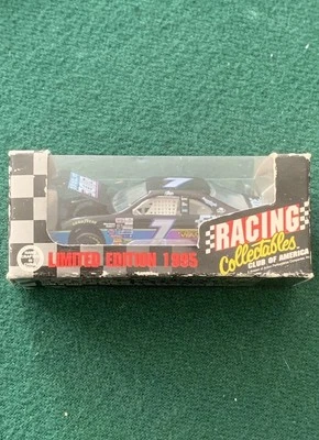 1995 Racing Collectables RCCA Geoff Bodine #7 Exide Ford 1:64 NASCAR Winston Cup - Image 1 of 4