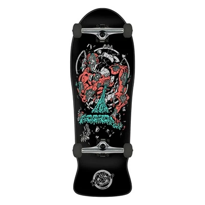 Santa Cruz Skateboard Deck Roskopp Four Reedición 10.21" x 30.23" Completo Foto 1 de 4