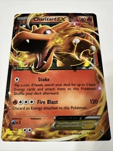 2014 Pokemon Basic Charizard EX 11/106 Extended Holo Card 180 HP - Picture 1 of 24
