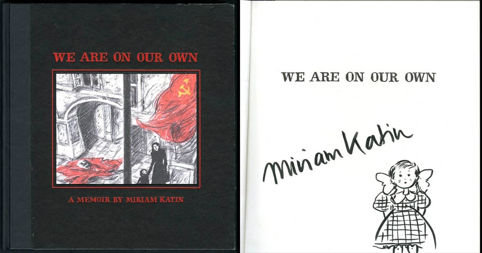 Miriam Katin SIGNED AUTOGRAPHED We Are On Our Own HC + SKETCH 1st Ed NEW Award - Image 1 of 1