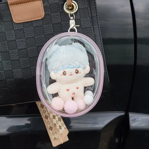10CM Plush Doll Out Bag PVC Transparent Cotton Doll Transparent Display Pouch-mx - Photo 1/18