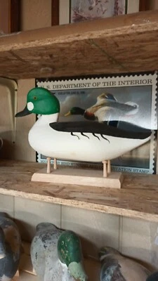 Golden-Eye Decoy Hand Carved - Image 1 of 4