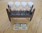 Vintage Plastic Spice Rack Apothecary Jars With Stand