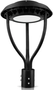 100W LED Post Top Pole Lights Outdoor Parking lot Circular Area Light Fixture - Picture 1 of 12
