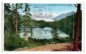 Mendenhall-Gletscher und Auk-See in der Nähe von Juneau Alaska AK Postkarte - Bild 1 von 2