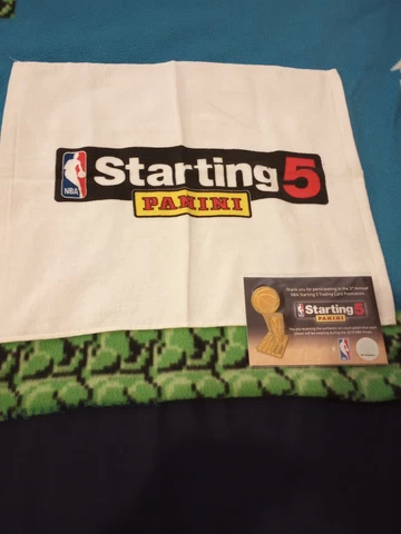 2010 NBA Finals Panini Starting 5 Promotion Logo Patch and Towel Cover