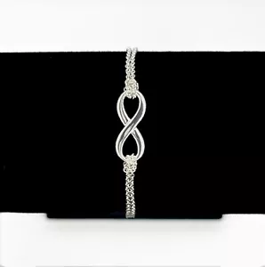 Tiffany & Co. Tiffany Infinity Bracelet-Sterling Silver-6.75in - Picture 1 of 4