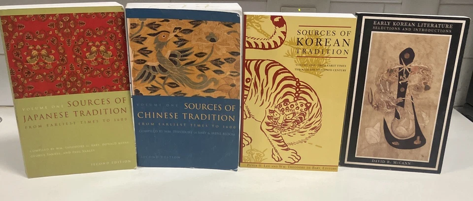 Lot Of 4 Sources of Japanese & Chinese & Korean Tradition History Literature - Image 1 of 1