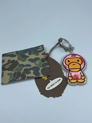 Pink Rare 1998 BATHING APE KEYCHAIN - Bape Camo Keychain (Japan ) - Image 1 of 4