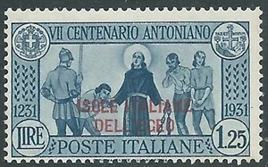 1931 EGEO S. ANTONIO 1,25 LIRE MNH ** - RC13-7 - Imagen 1 de 1