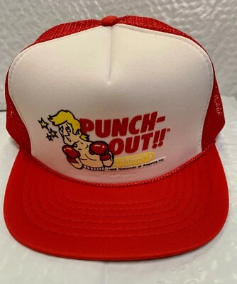 Nintendo Punch-Out Game Hat 1988 Vintage Very Rare New Baseball/Trucker Licensed - Image 1 of 4