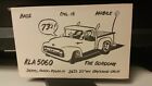 CB radio QSL carte postale KLA-5060 camion bande dessinée Roger Gordon années 1960 Oakland Californie