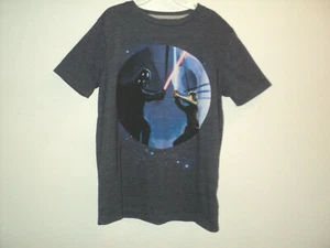Old Navy Collectabilitees Star Wars Tee Shirt Boys L, 10-12 Short Sleeves, Gray - Picture 1 of 3