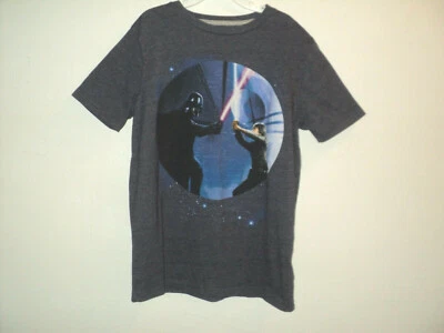 Old Navy Collectabilitees Star Wars Tee Shirt Boys L, 10-12 Short Sleeves, Gray - Image 1 of 3