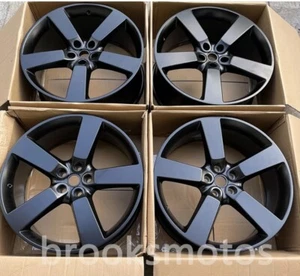 NEW 5x 22” LAND ROVER DEFENDER STYLE WHEELS 5x120 BLACK 90 110 130 - Picture 1 of 7