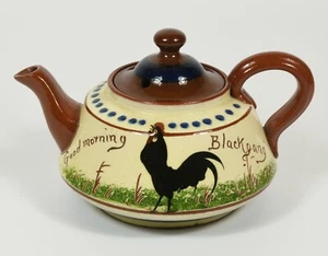 Watcombe Torquay Motto One Cup Teapot If You Want A Nice Cup A Tay 'Yer Tiz' - Picture 1 of 4