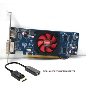 AMD ATI Radeon HD 6450 1GB Windows 10 DP Video Card HDMI Adapter ATX - Picture 1 of 12